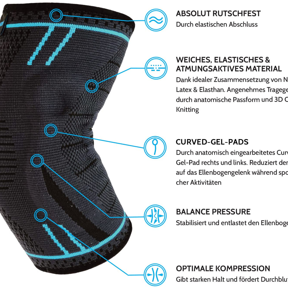 
                      
                        AGILE NOW Ellenbogenbandage Upgraded Line Blue
                      
                    