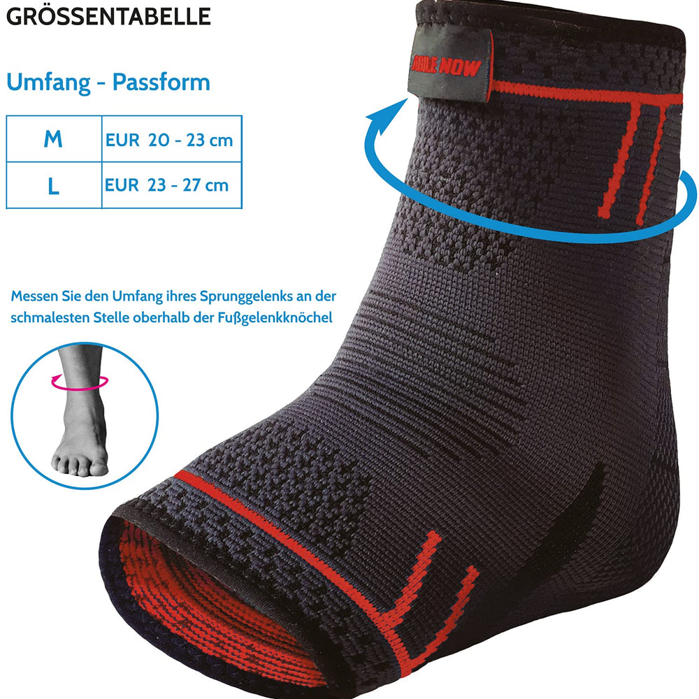 
                      
                        AGILE NOW Sprunggelenkbandage [2er Set] Red
                      
                    
