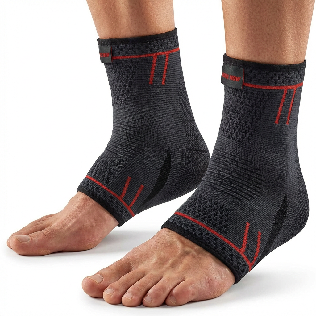 AGILE NOW Sprunggelenkbandage [2er Set] Red