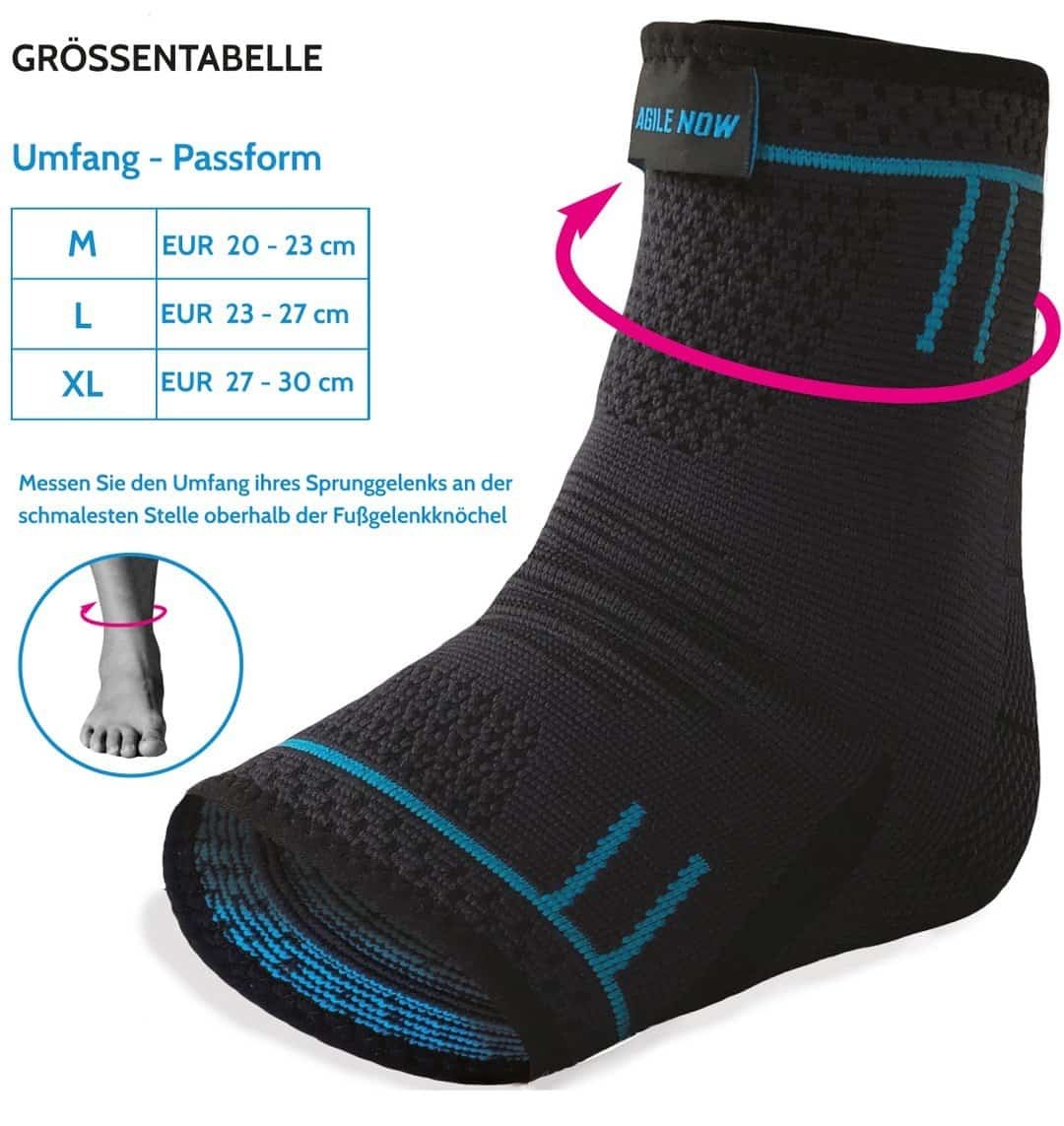 AGILE NOW Sprunggelenkbandage [2er Set] Blue