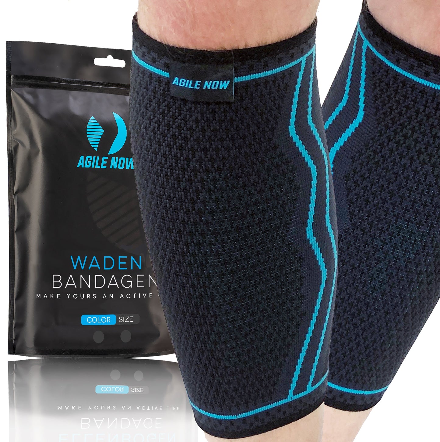 AGILE NOW Wadenbandage [2er Set]